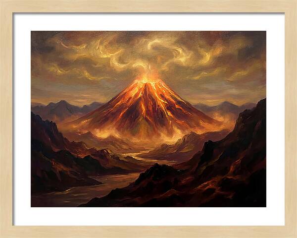Eruption At Dusk