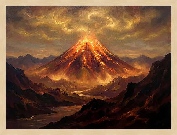 Eruption At Dusk