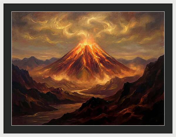 Eruption At Dusk