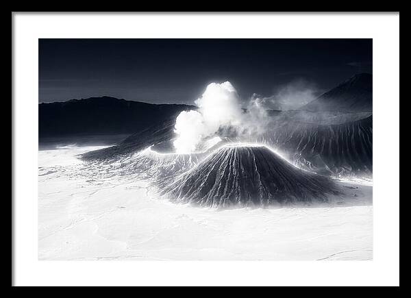 Eruption Of Mount Bromo At Dawn