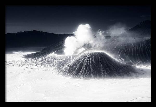 Eruption Of Mount Bromo At Dawn