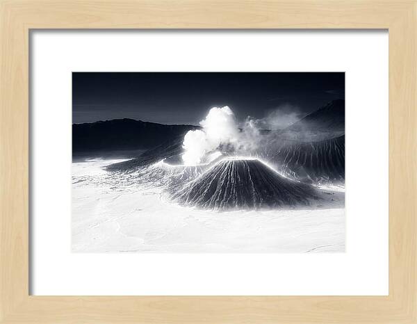 Eruption Of Mount Bromo At Dawn