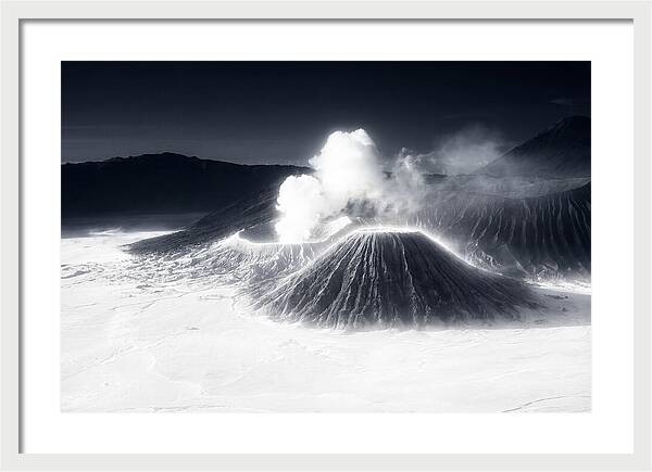 Eruption Of Mount Bromo At Dawn