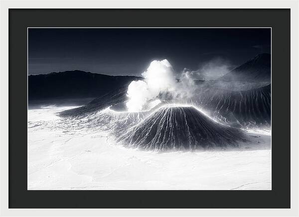 Eruption Of Mount Bromo At Dawn