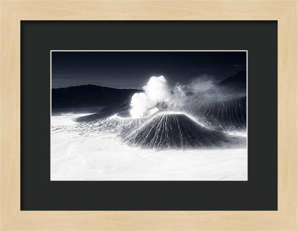 Eruption Of Mount Bromo At Dawn