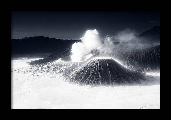 Eruption Of Mount Bromo At Dawn