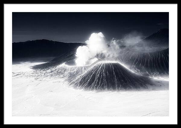 Eruption Of Mount Bromo At Dawn