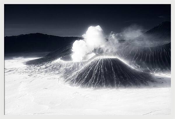 Eruption Of Mount Bromo At Dawn