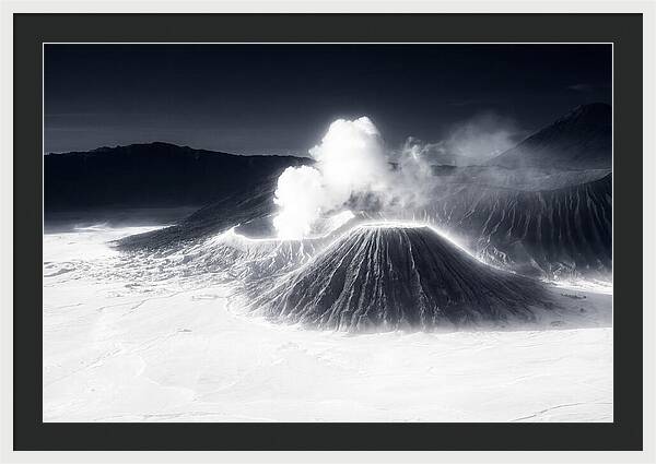 Eruption Of Mount Bromo At Dawn