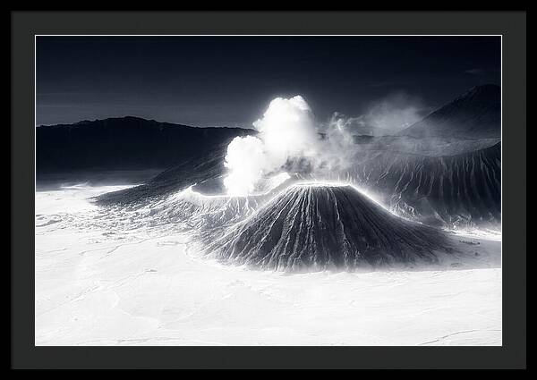 Eruption Of Mount Bromo At Dawn