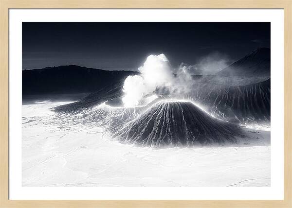 Eruption Of Mount Bromo At Dawn