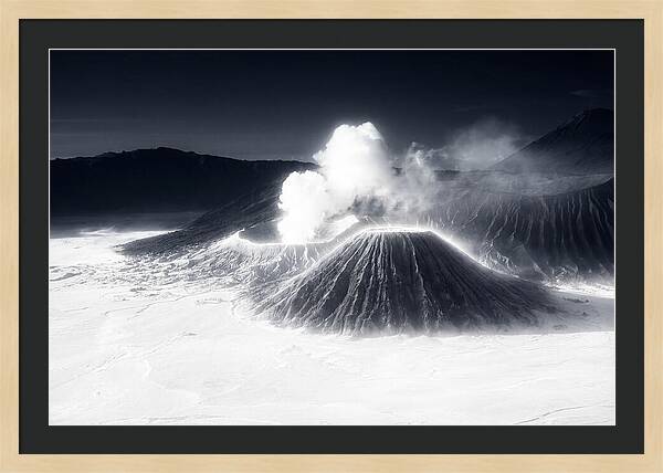 Eruption Of Mount Bromo At Dawn