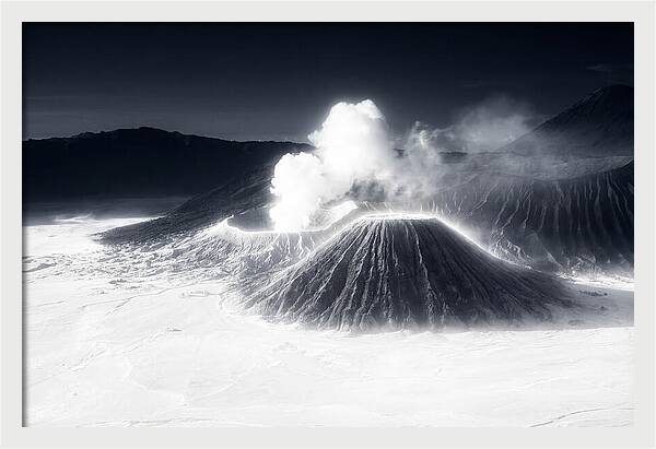 Eruption Of Mount Bromo At Dawn