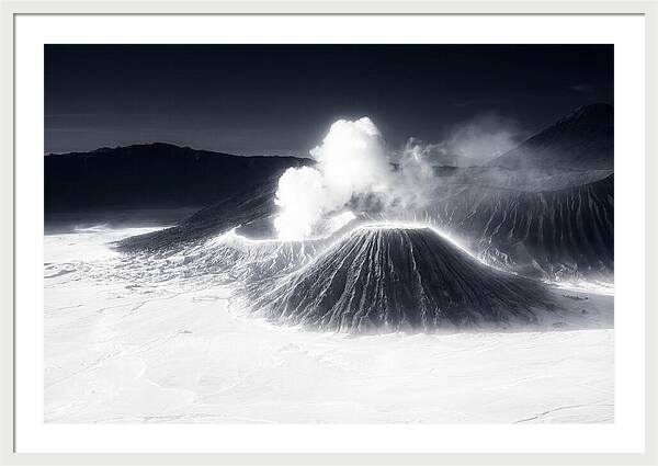 Eruption Of Mount Bromo At Dawn