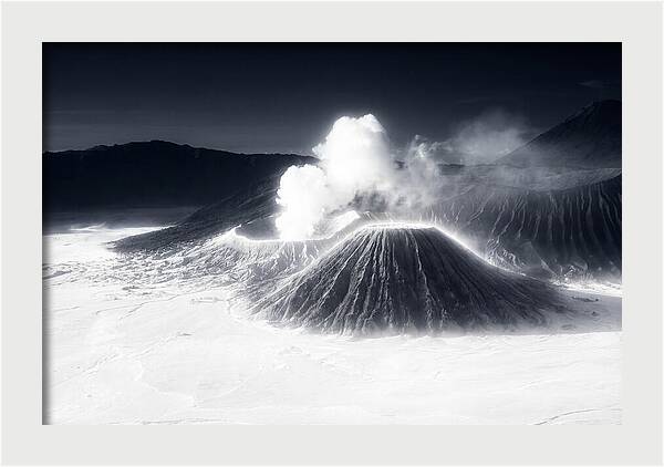 Eruption Of Mount Bromo At Dawn