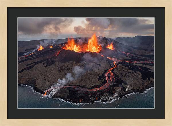 Eruption Of Piton De La Fournaise