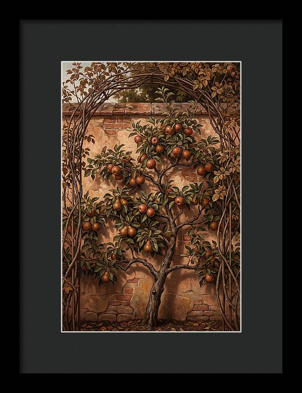 Espaliered Fruit Tree Against Warm Wall