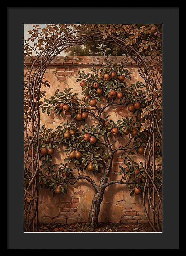 Espaliered Fruit Tree Against Warm Wall