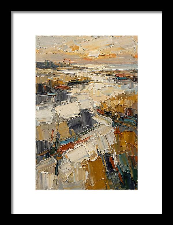 Estuary Landscape In Palette Knife
