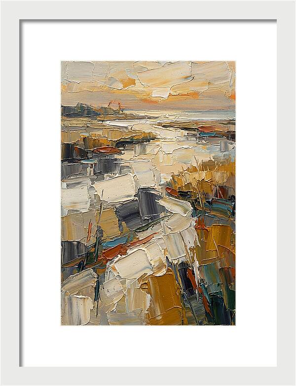 Estuary Landscape In Palette Knife
