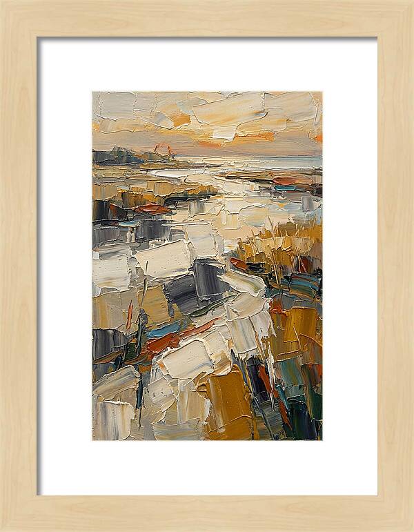 Estuary Landscape In Palette Knife