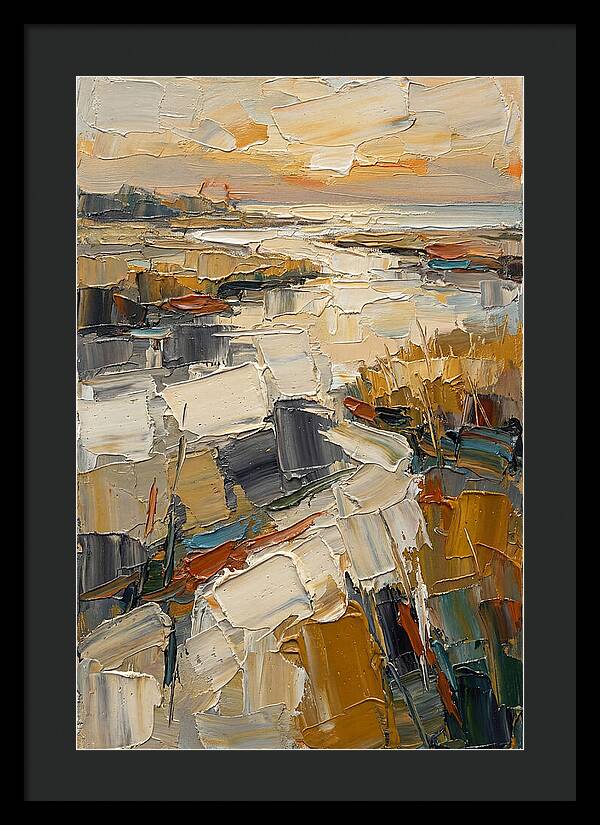 Estuary Landscape In Palette Knife