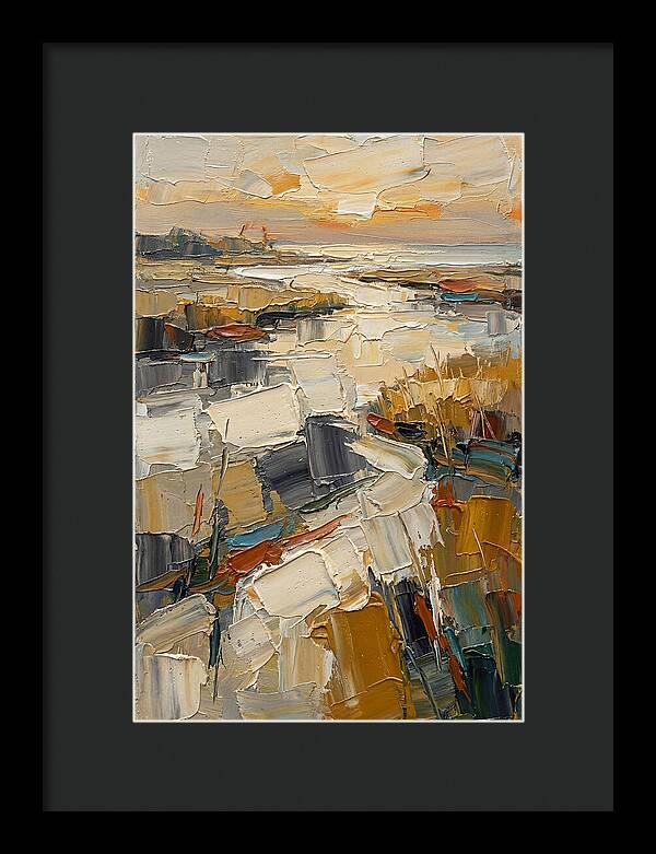 Estuary Landscape In Palette Knife