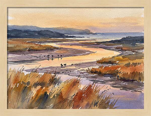 Estuary Serenity At Dusk