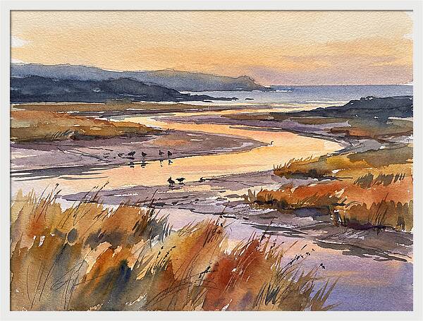 Estuary Serenity At Dusk