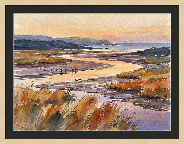 Estuary Serenity At Dusk