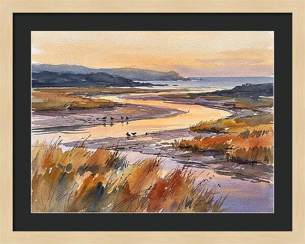 Estuary Serenity At Dusk