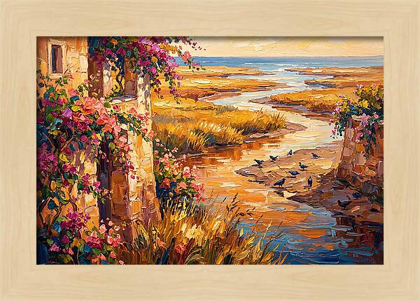 Estuary Serenity At Sunset