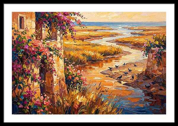 Estuary Serenity At Sunset