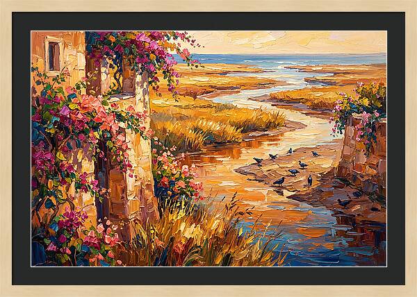 Estuary Serenity At Sunset