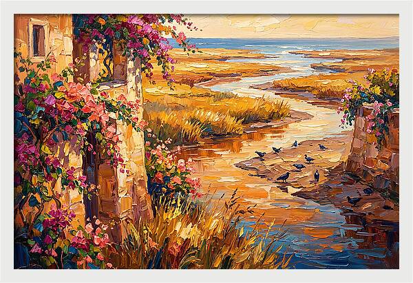 Estuary Serenity At Sunset