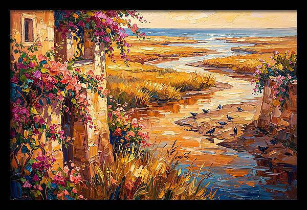 Estuary Serenity At Sunset