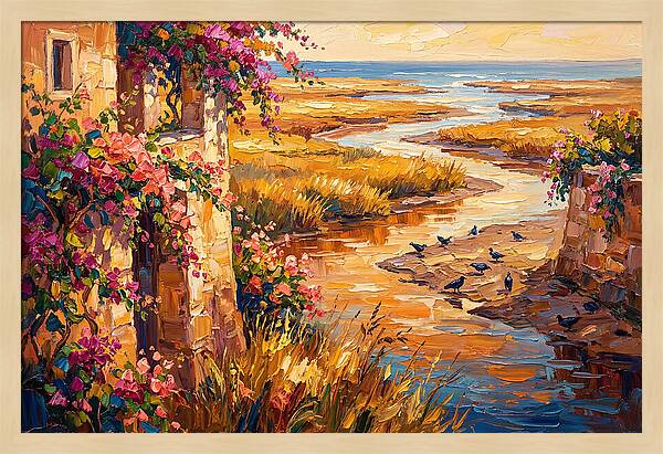 Estuary Serenity At Sunset
