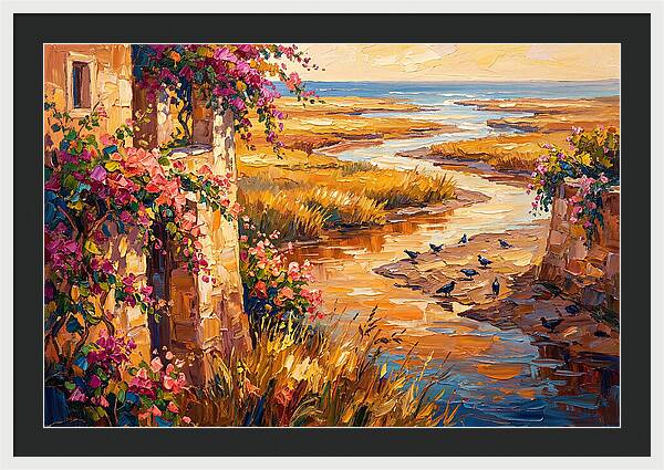 Estuary Serenity At Sunset