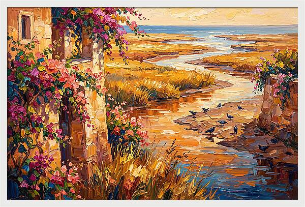 Estuary Serenity At Sunset