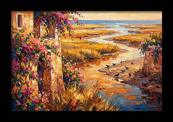 Estuary Serenity At Sunset
