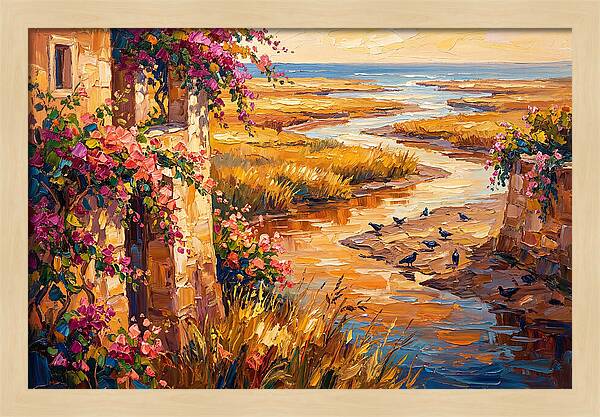 Estuary Serenity At Sunset