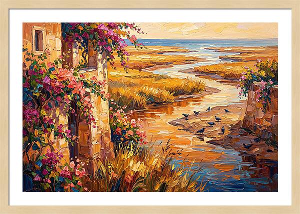 Estuary Serenity At Sunset