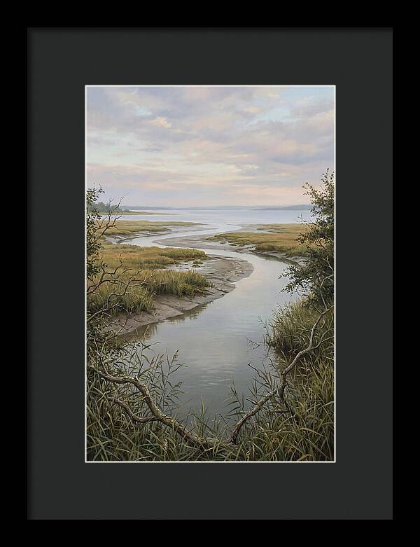 Estuary Where River Meets Sky