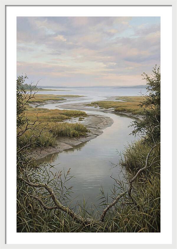 Estuary Where River Meets Sky