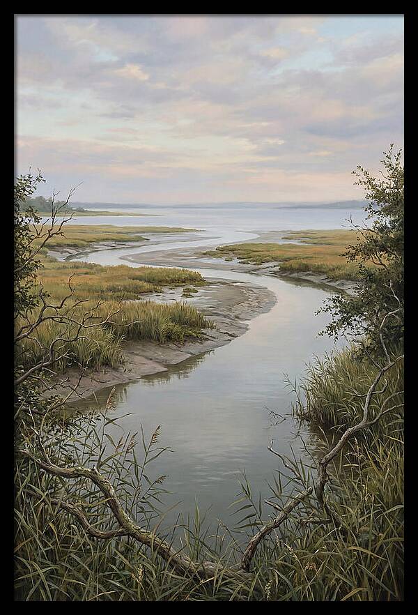 Estuary Where River Meets Sky