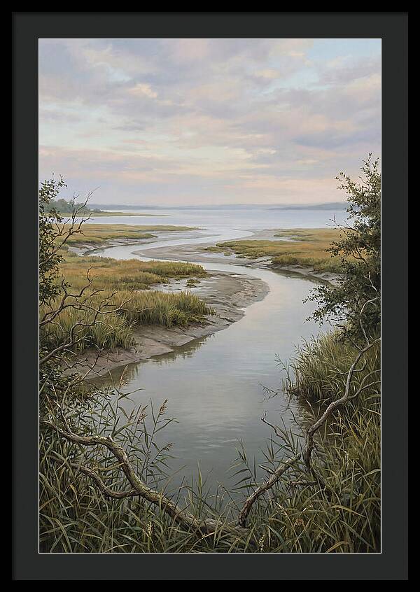 Estuary Where River Meets Sky