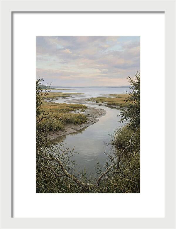 Estuary Where River Meets Sky