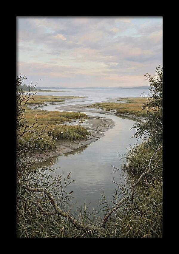 Estuary Where River Meets Sky