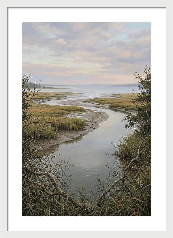 Estuary Where River Meets Sky