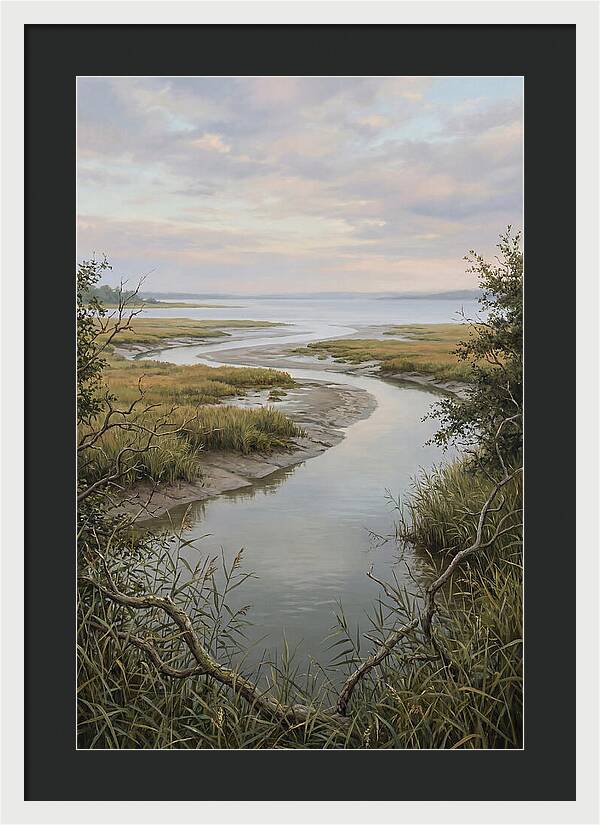 Estuary Where River Meets Sky